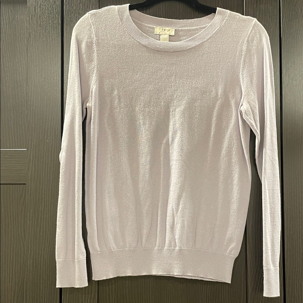 Light Lavender Long Sleeve Sweater